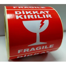 DİKKAT KIRILIR 100X100 KUŞE ETİKET DİKKAT KIRILIR 100X100 KUŞE ETİKET