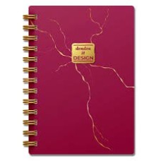 MERMER DESENLİ KIRMIZI DEFTER ÇİZGİLİ MERMER DESENLİ KIRMIZI DEFTER ÇİZGİLİ